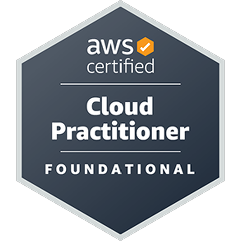 AWS Cloud Practitioner 認定バッジ